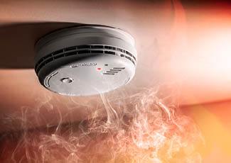 Fire alarm with smoke